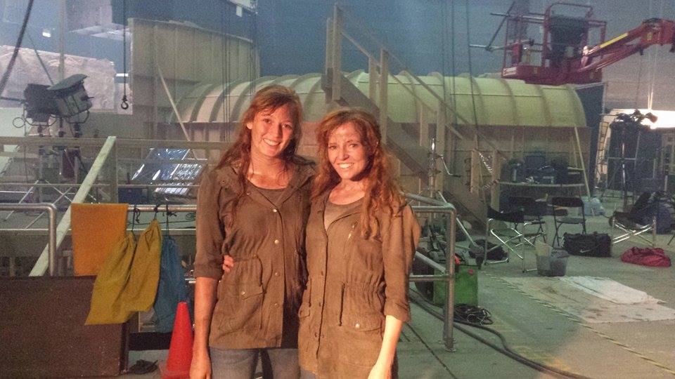 Marlee as a stunt double to Stef Dawson